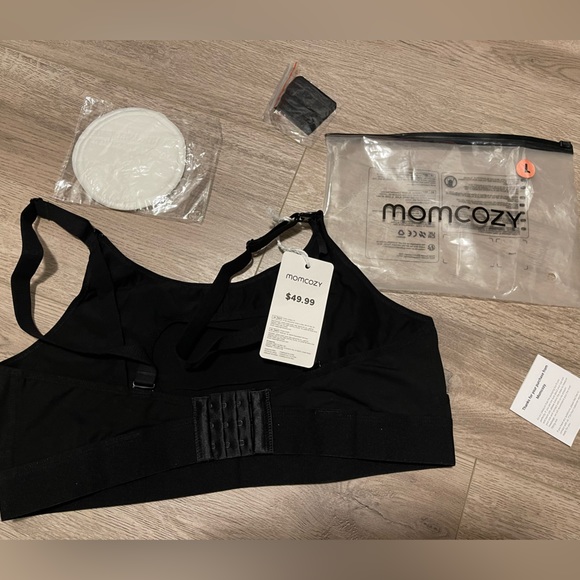 Momcozy Maternity Pumping and Breastfeeding Bra (SIZE L) Black New with Tags - Picture 9 of 12